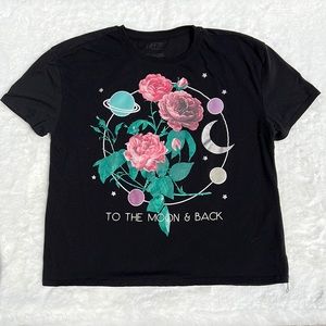 Galaxy Graphic Crop‎ Top